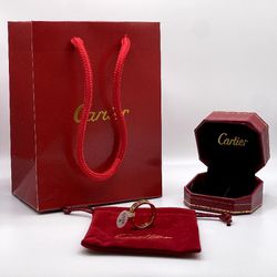 Cartier Ring with box, Dust bag, Shopping bag Size 8 Gold