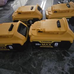 20v 8ah DeWalt Replacement Lithium Ion Batteries 