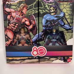 Masters of the Universe He-Man & Skeletor 2-Pack (Mattel 80th Anniversary) – New in Box