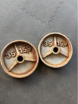 Olympic Weights Plates 35lbs Pair