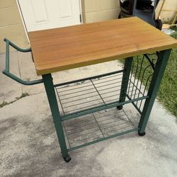 Last Chance Rolling Metal Cart Size 30 hx28 | x 16