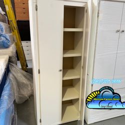White Closet Shelves Storage Pantry Fully Assembled 