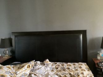 Free Queen leather headboard