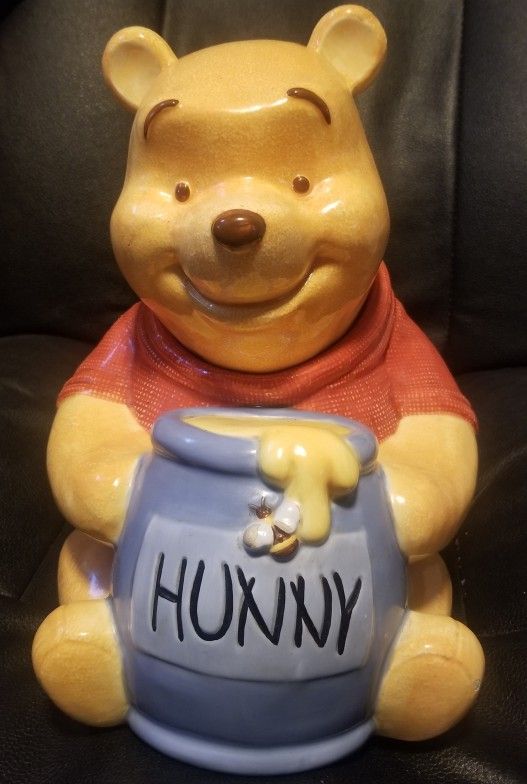 1990’s Simply Pooh Cookie Jar- Vintage Disney Winnie the Pooh Honey Pot Cookie Jar