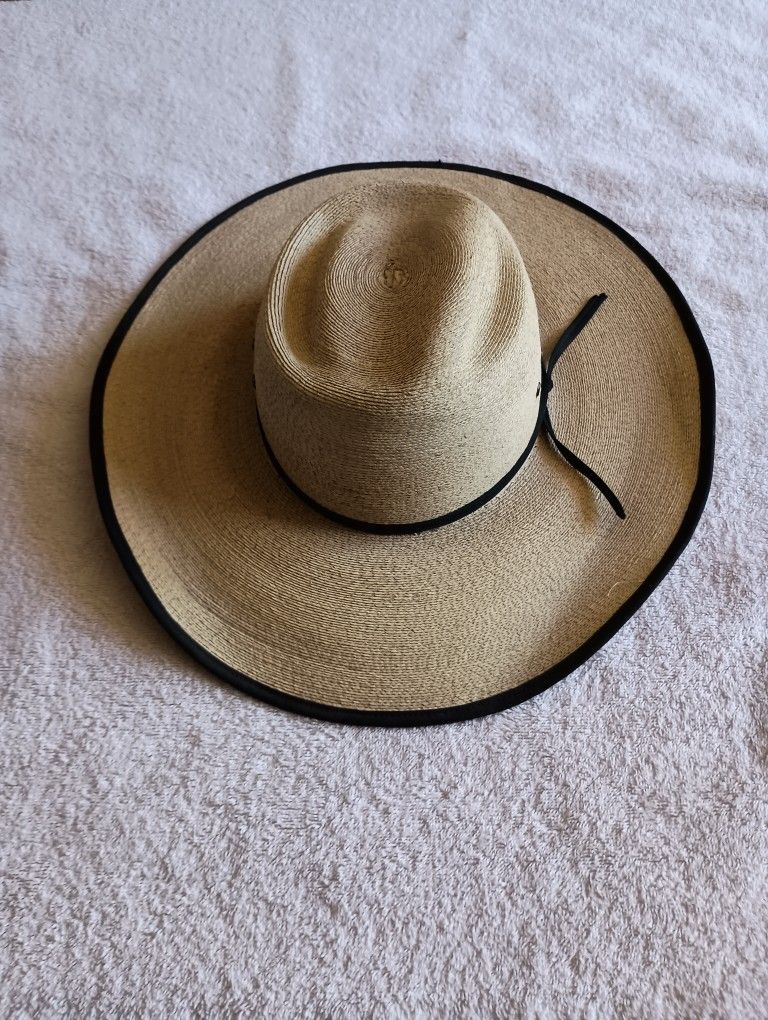 Dallas Hats Palm Leaf Woven Bound Edge Cowboy Western Hat