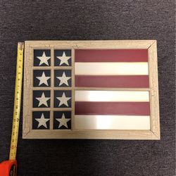 American Flag Rustic Frame