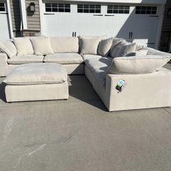 Costco Sereen 6-Piece Modular Sectional – Cream 
