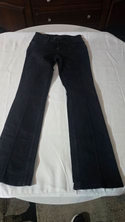 Jaded London black panel-seam jeans, size W26.
