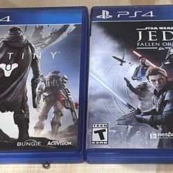 Lot of 2 PS4 Games: Destiny & Jedi: Fallen Order
