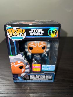 New In Hand Supreme Limited Edition Ahsoka Tano Kyber Crystal Star Wars Funko Pop #849 Le Shared