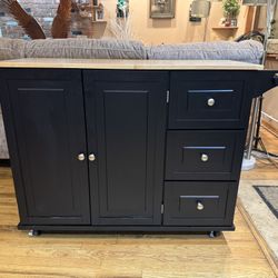 Kitchen Cart On Wheels (Extra Counter Top)