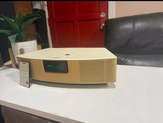Bose AWR1-1W Acoustic Wave Radio AM FM Alarm Clock w/Remote Tested Works