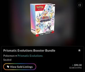 Pokémon prismatic evolution booster bundle
