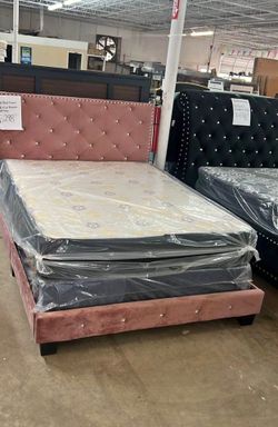 Elegance button tufted bed frames available in all sizes | King Queen Full Twin delivery available