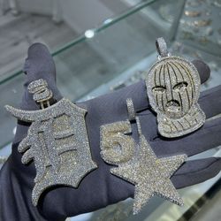CUSTOM PENDANTS - Top Quality VVS, Passes Diamond Tester, Shines Hard,