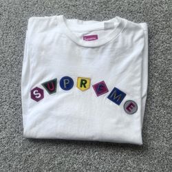 Supreme Long Sleeve Tee Patch Work Street Wear 