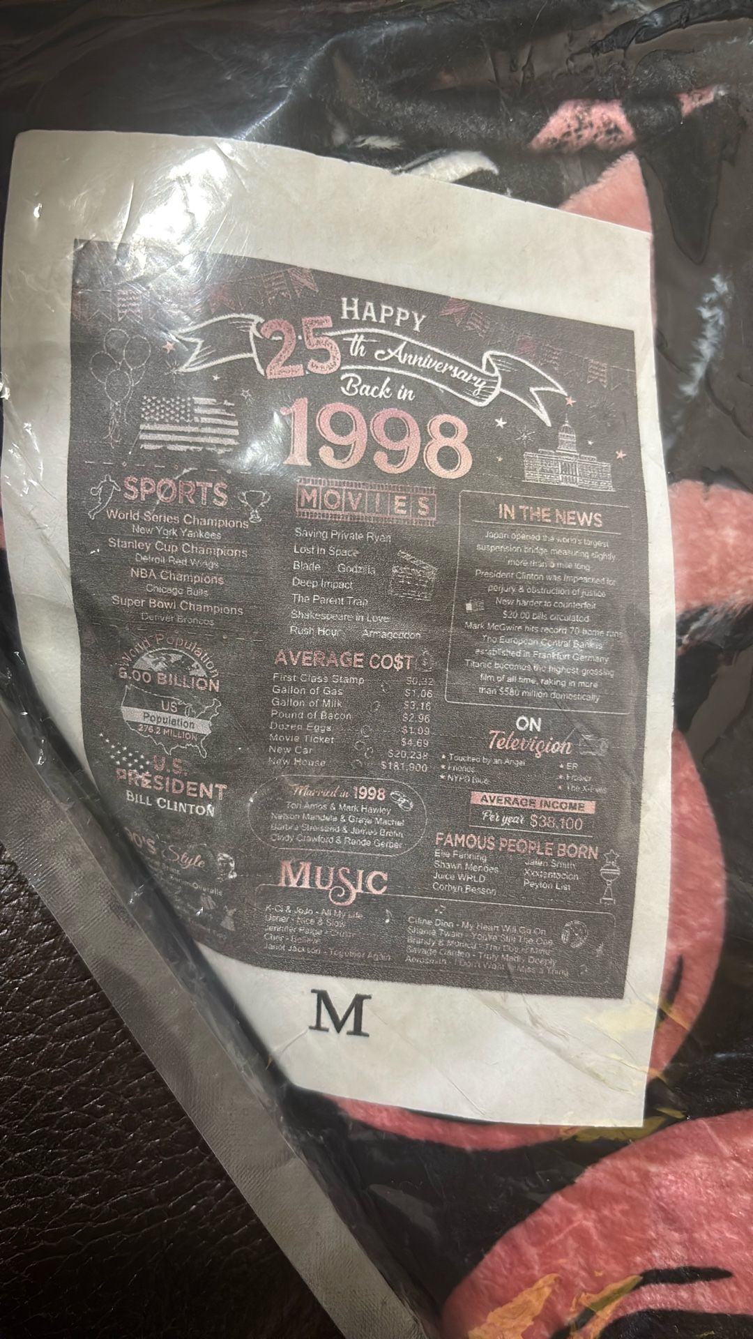 NEW 25th ANNIVERSARY BLANKET 