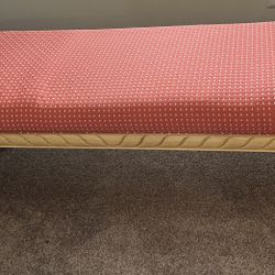 Wooden upholstered bench 