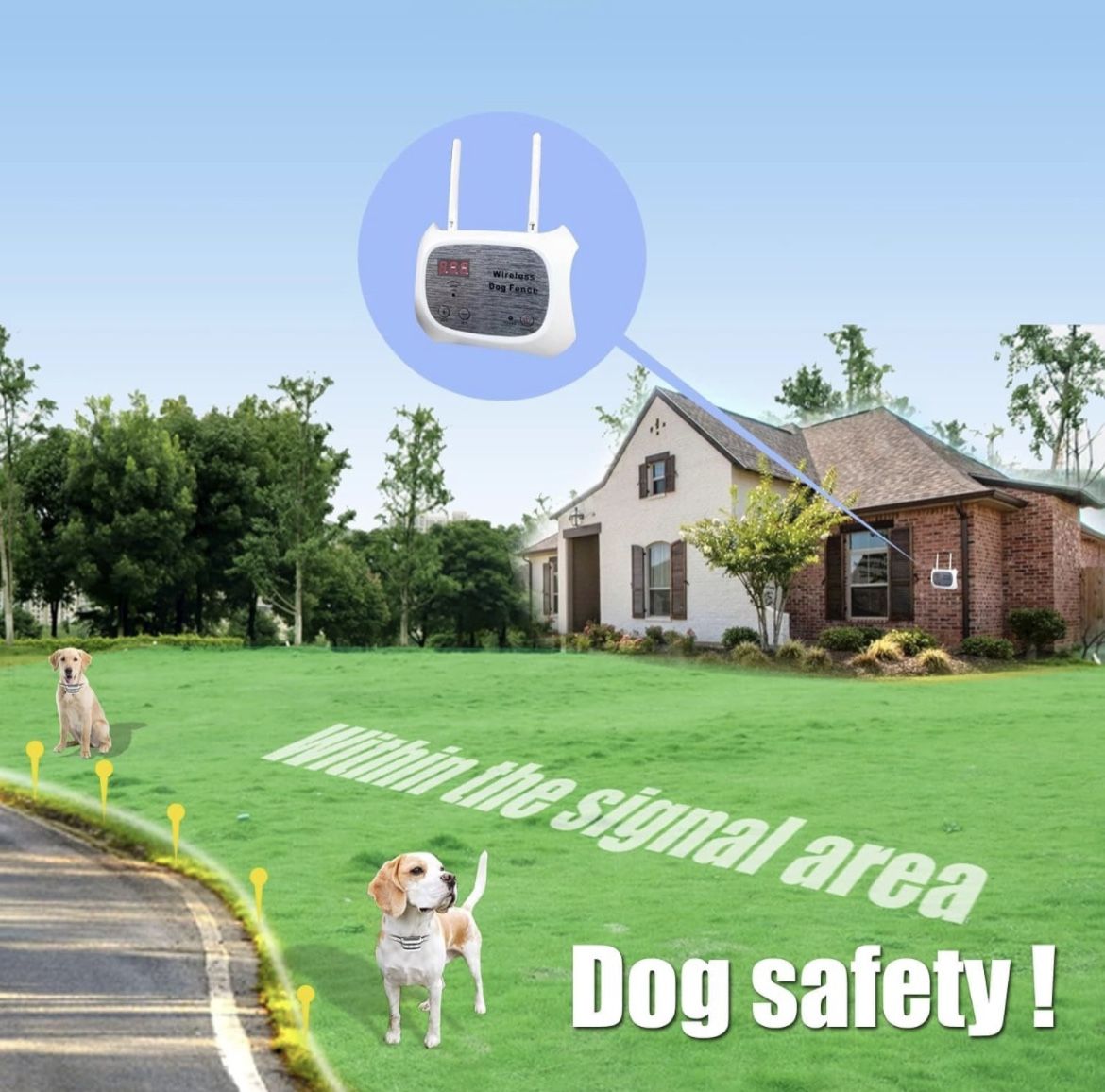 JUSTPET Wireless Dog Fence Electric Pet Containment System