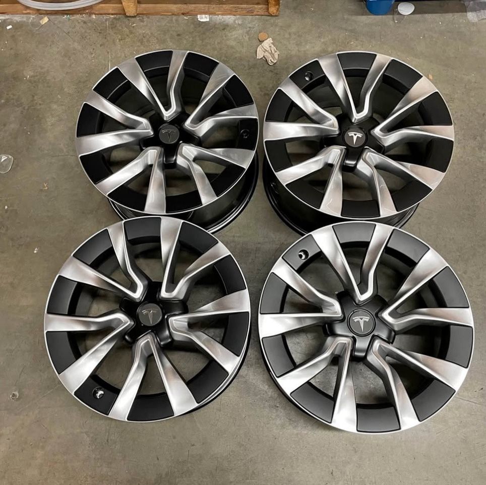 New 18 Inch Rims Wheels 18x8.5 +38 (5x114.3) CB: 64.1 Tesla Model 3 Specs