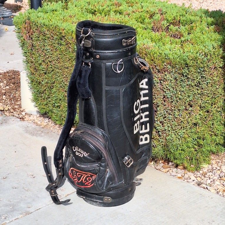 Callaway Big Bertha Golf Bag Black Leather