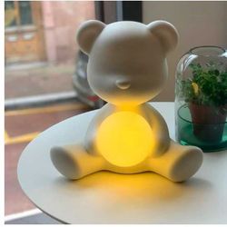 Qeeboo Teddy Girl Lamp with Rechargeable Led (White)