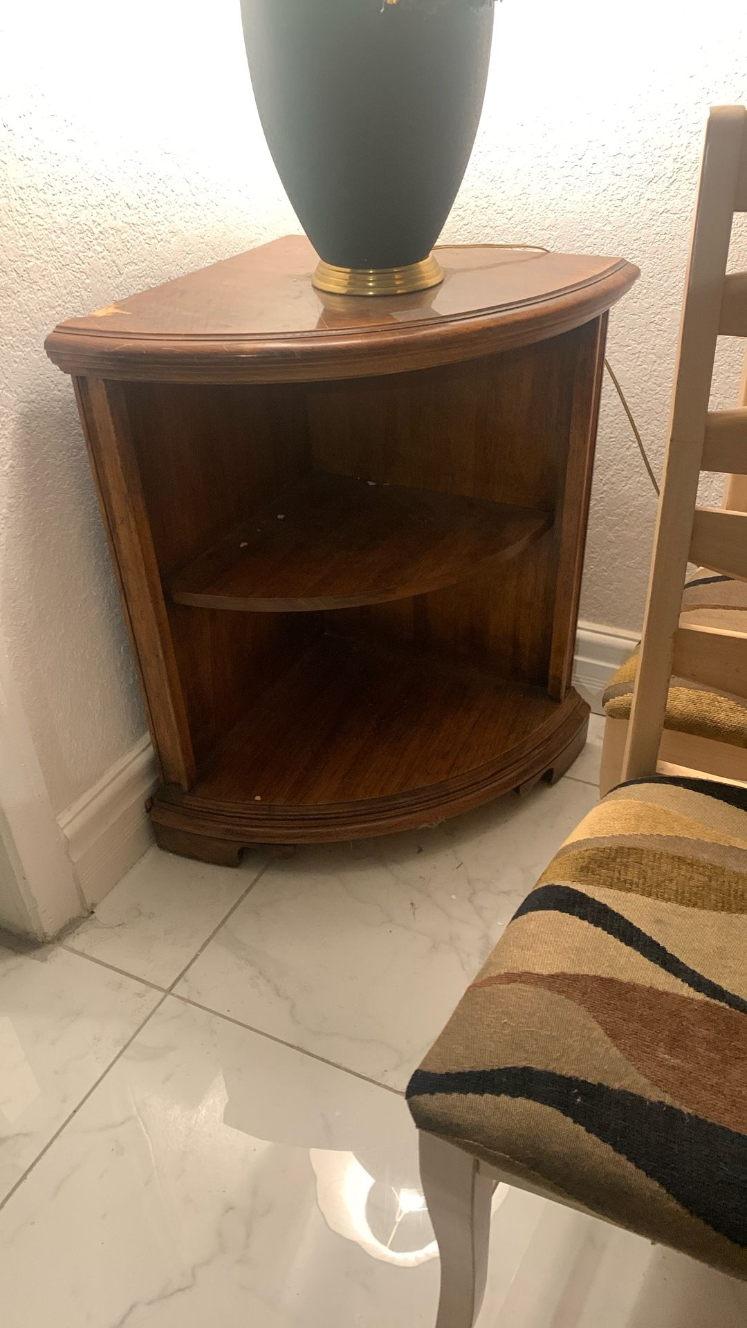 Corner Wood Shelf