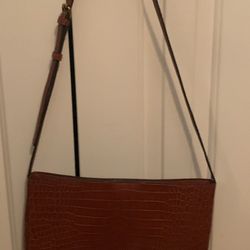 Banana Republic/Gap Large Leather Crossbody Bag