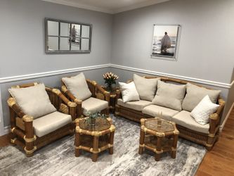 Bamboo Furniture Sofa 7 Peas