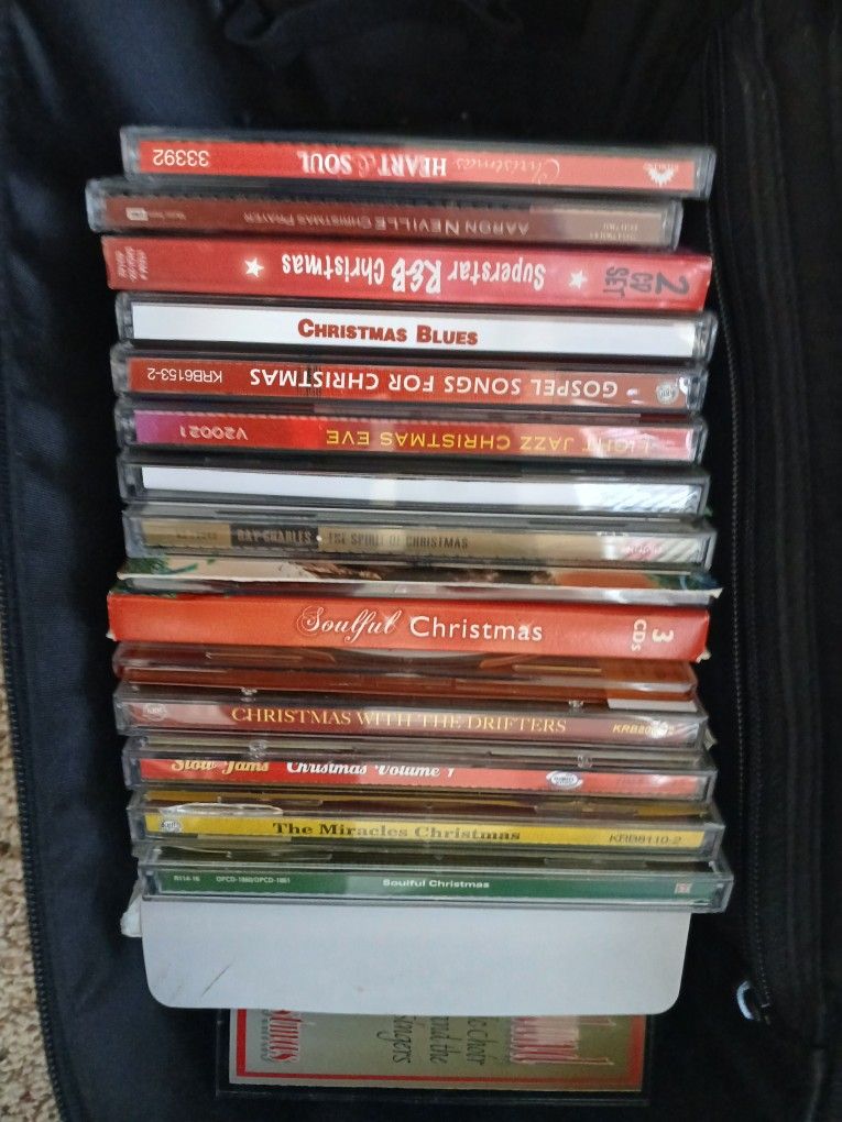 Cds, Cassettes And Case With Strap