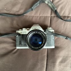 Canon AV-1 film camera with 50 mm 