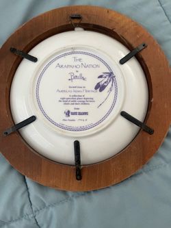 Ceramic plate with frame Native American