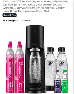 SodaStream TERRA Sparkling Water Maker, Value Bundle