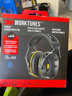 3M Worktunes Connect Reusable Cordless Hearing Protection Earmuffs Bluetooth Compatibility