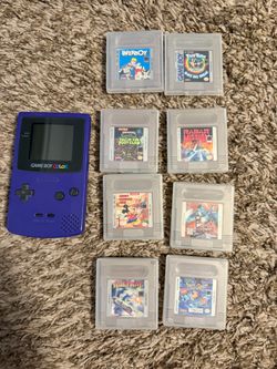 GameBoy Color with games
