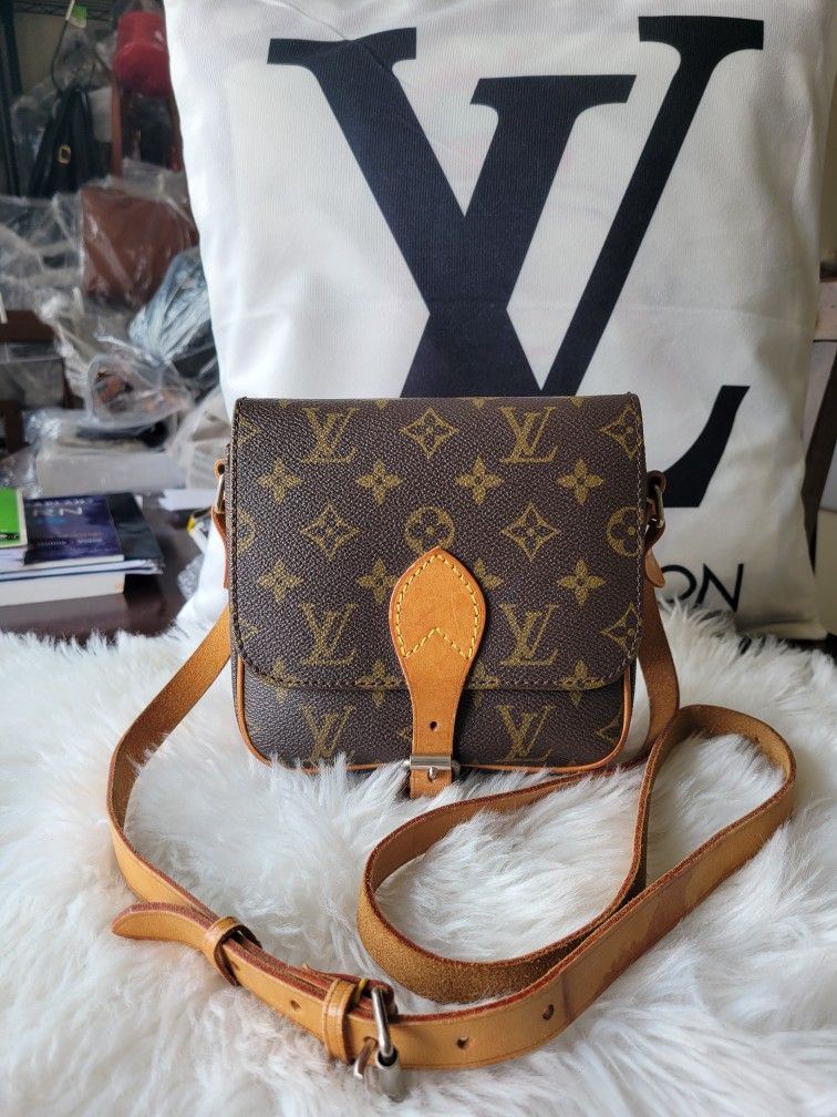 Authentic Vintage Louis Vuitton Monogram Cartouchiere Small Crossbody Bag-USED(PRE-LOVED)