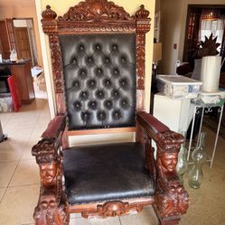 Mahogany Throne Chair