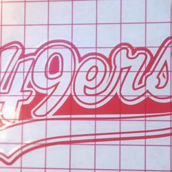 49ers Vinyl Sticker