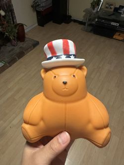 Squishy Patriotic Bear Toy