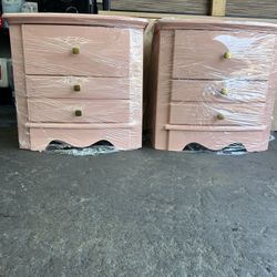 Set Of Pink Dresser