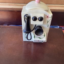 Antique Phone Cookie Jar