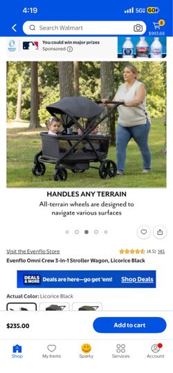 Evenflo wagon stroller