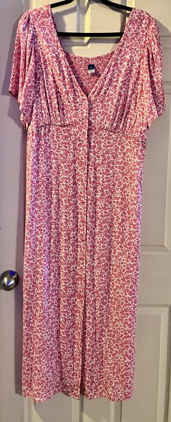 Gently Used Pink Old Navy Floral Dress