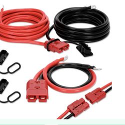 24FT Quick Disconnect Winch Power Cable, 4 Gauge 4 AWG Copper Wiring, Heavy Duty Quick Disconnect Cables With Quick Connect Plugs, For A Wide Range Of