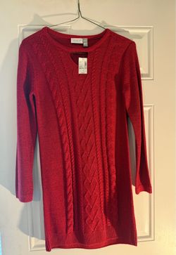 Red sweater Dress