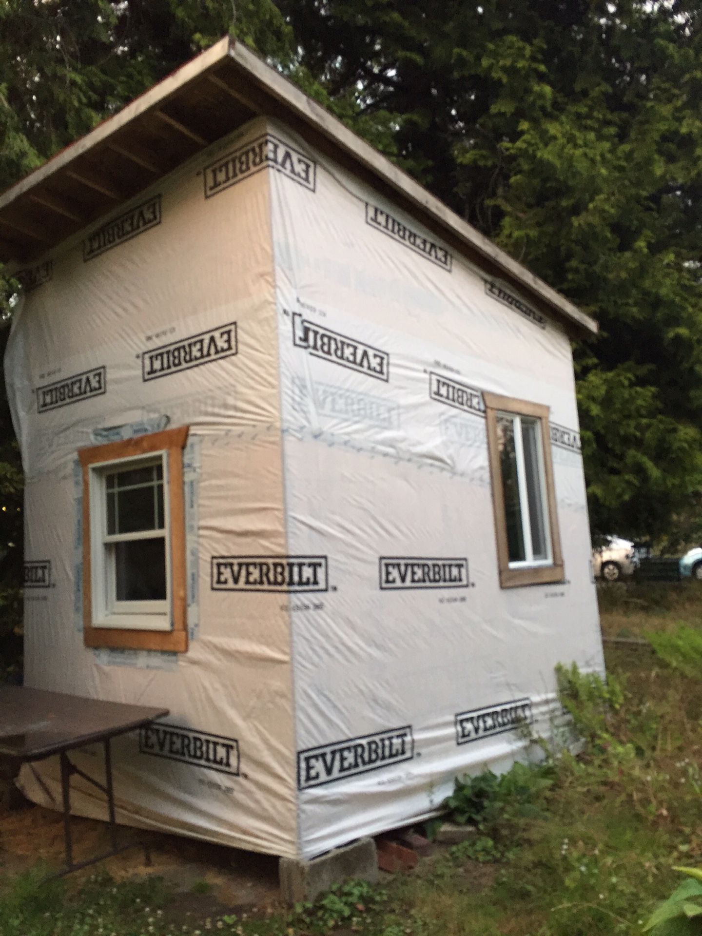 Unfinished tiny house for sale, you will have to move