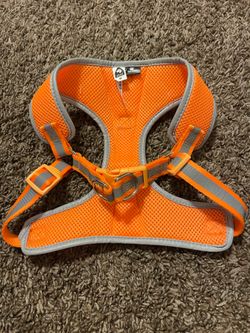 Medium orange dog harness