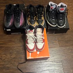 4pair Jordan , Anthony Edwards, Addidas, Nike 