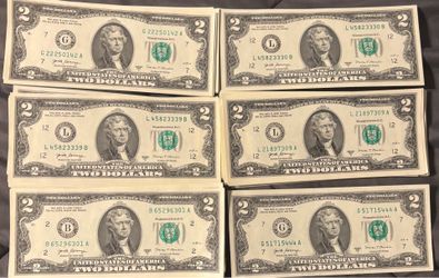 2017 $2 bills