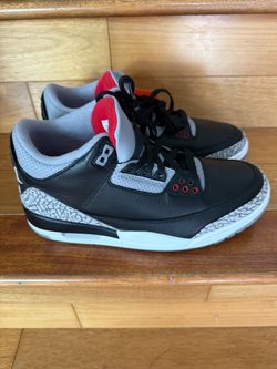 Nike Jordan 3 Black Cement Size 7 M/ 8.5 W